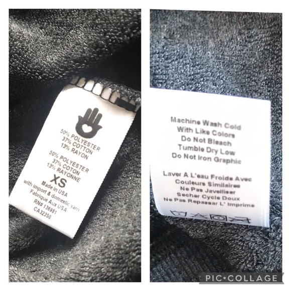 Spiritual Gangster Logo Dark Gray Crop Sweatshirt - Picture 11 of 12